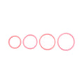 SPORTSHEETS Rubber O-Ring 4 Pack - Coral - Coral Rings - 4 Pack - Hush Store Sydney 