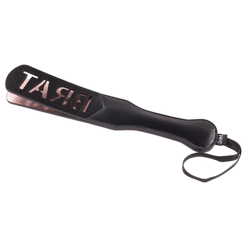 Sex & Mischief Brat Paddle - Black Spanking Paddle - Hush Store Sydney 