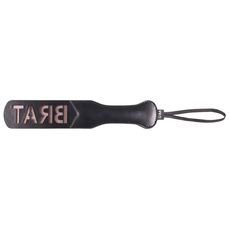 Sex & Mischief Brat Paddle - Black Spanking Paddle - Hush Store Sydney 