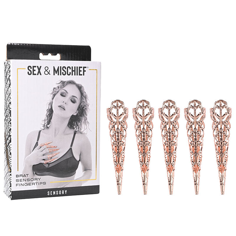 Sex & Mischief Brat Sensory Fingertips - Rose Gold - Set of 5 - Hush Store Sydney 
