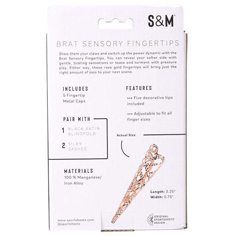 Sex & Mischief Brat Sensory Fingertips - Rose Gold - Set of 5 - Hush Store Sydney 