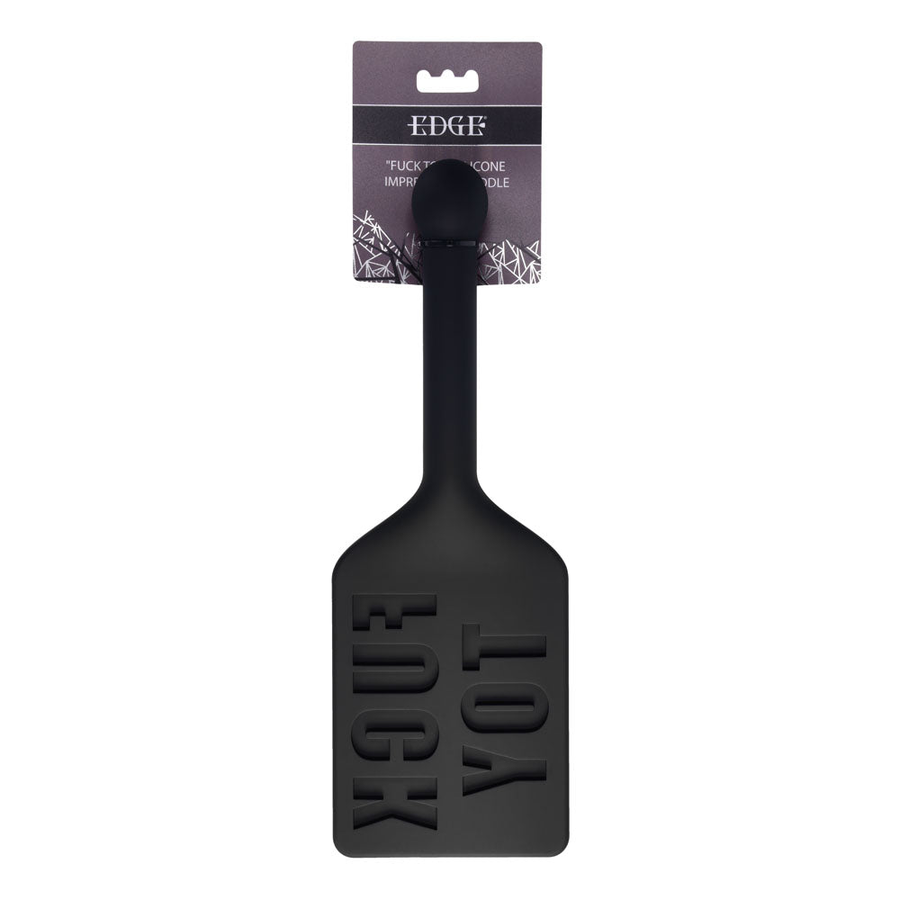 EDGE FUCK TOY Silicone Paddle - Black Silicone Spanking Paddle - Hush Store Sydney 