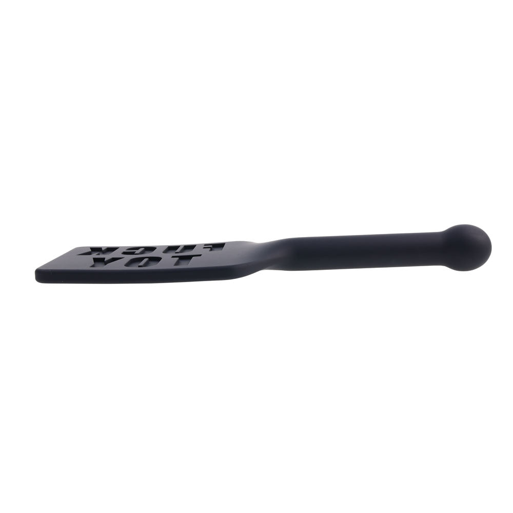 EDGE FUCK TOY Silicone Paddle - Black Silicone Spanking Paddle - Hush Store Sydney 