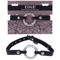 EDGE Interchangeable Ring Gag - Black Mouth Gag Restraint with 2 Interchangeable Pieces - Hush Store Sydney 