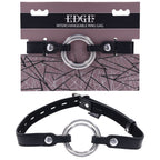 EDGE Interchangeable Ring Gag - Black Mouth Gag Restraint with 2 Interchangeable Pieces