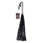 EDGE Flogger - Black Flogger Whip with Metal Handle - Hush Store Sydney 