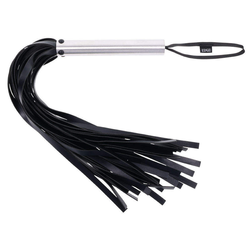 EDGE Flogger - Black Flogger Whip with Metal Handle - Hush Store Sydney 