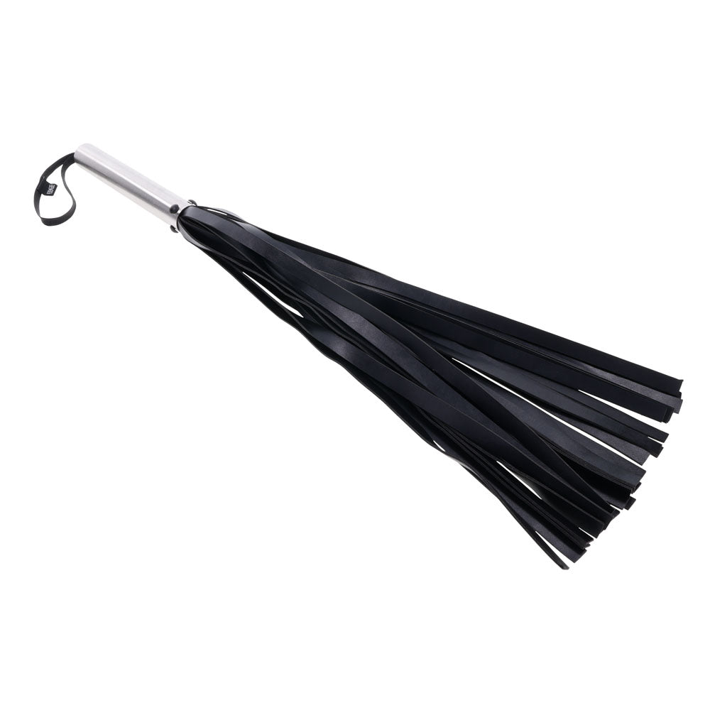 EDGE Flogger - Black Flogger Whip with Metal Handle - Hush Store Sydney 