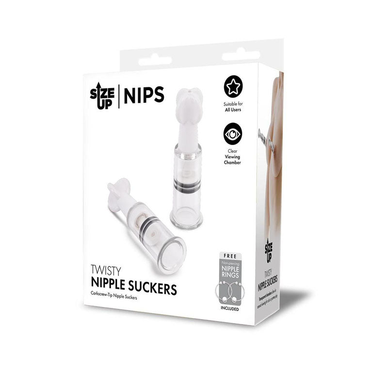 Size Up Twisty Nipple Suckers - Small - Set of 2 - Hush Store Sydney 
