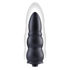 Size Up 5.5 Inch Ripple Inflatable Butt Plug - Black 15.2 cm Inflatable Butt Plug