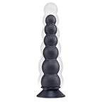 Size Up 7 Inch Ripple Inflatable Butt Plug - Black 20.3 cm Inflatable Butt Plug