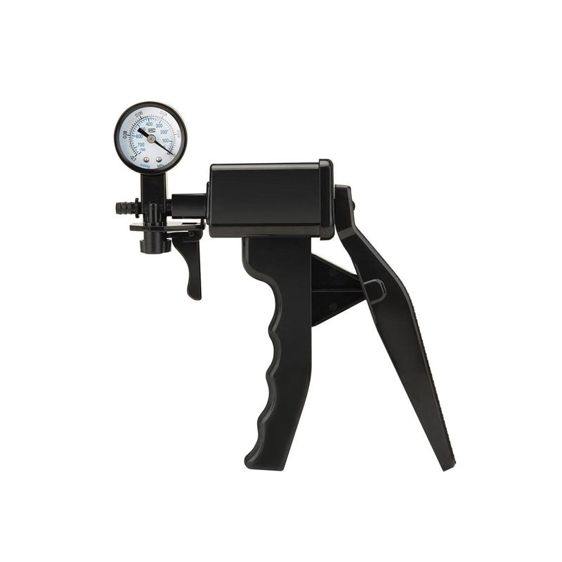 Size Up Ergonomic Trigger Penis Pump with Pressure Gauge - Clear Penis Pump - Hush Store Sydney 