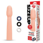 Size Up Realistic 2 Inch Penis Extender - Flesh 5 cm (2'') Penis Extension Sleeve - Hush Store Sydney 