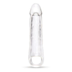 Size Up 3 Inch See-Thru Penis Extender with Ball Loop - Clear 7.6 cm (3'') Penis Extension Sleeve - Hush Store Sydney 