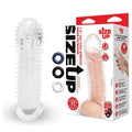 Size Up 1.5 Inch See-Thru Stretch Penis Extender - Clear 3.8 cm (1.5'') Penis Extension Sleeve - Hush Store Sydney 