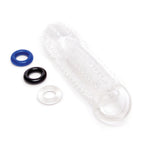 Size Up 1.5 Inch See-Thru Stretch Penis Extender - Clear 3.8 cm (1.5'') Penis Extension Sleeve - Hush Store Sydney 