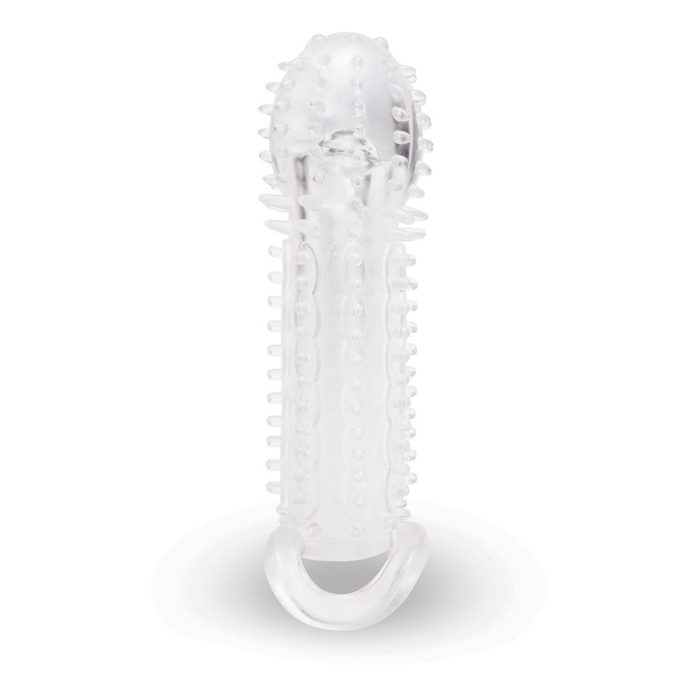 Size Up 1.5 Inch See-Thru Stretch Penis Extender - Clear 3.8 cm (1.5'') Penis Extension Sleeve - Hush Store Sydney 