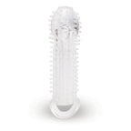 Size Up 1.5 Inch See-Thru Stretch Penis Extender - Clear 3.8 cm (1.5'') Penis Extension Sleeve - Hush Store Sydney 