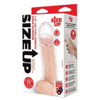 Size Up 1.5 Inch See-Thru Stretch Penis Extender - Clear 3.8 cm (1.5'') Penis Extension Sleeve - Hush Store Sydney 