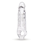 Size Up 1 Inch See-Thru Stretch Penis Extender - Clear 2.5 cm (1'') Penis Extension Sleeve - Hush Store Sydney 