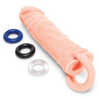Size Up Realistic 1 Inch Penis Extender - Flesh - Flesh 2.5 cm (1'') Penis Extension Sleeve - Hush Store Sydney 