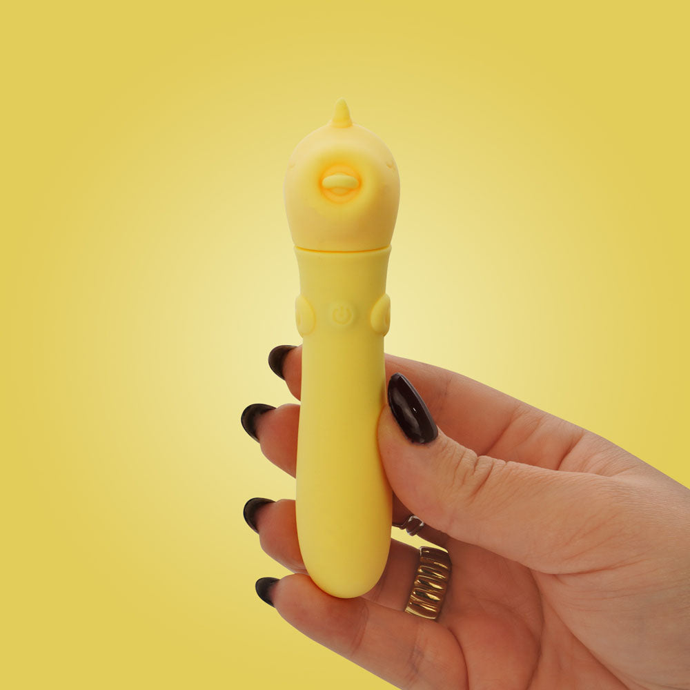 Unihorn - USB Bullet - Bean Blossom - Yellow USB Rechargeable Vibrating Bullet