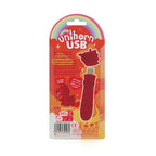 Unihorn - USB Bullet - Blaze Diablo - Red USB Rechargeable Vibrating Bullet