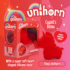 Unihorn - Cupid's Beau - Red USB Rechargeable Heart Nosed Stimulator - Hush Store Sydney 