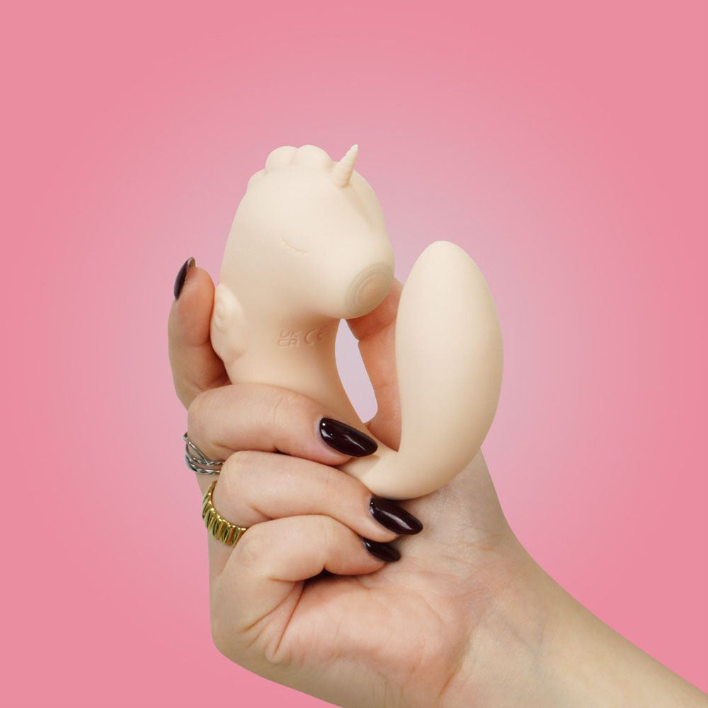 Unihorn - C Horse - Coral Throb - Coral USB Rechargeable Dual Unicorn Vibrator - Hush Store Sydney 