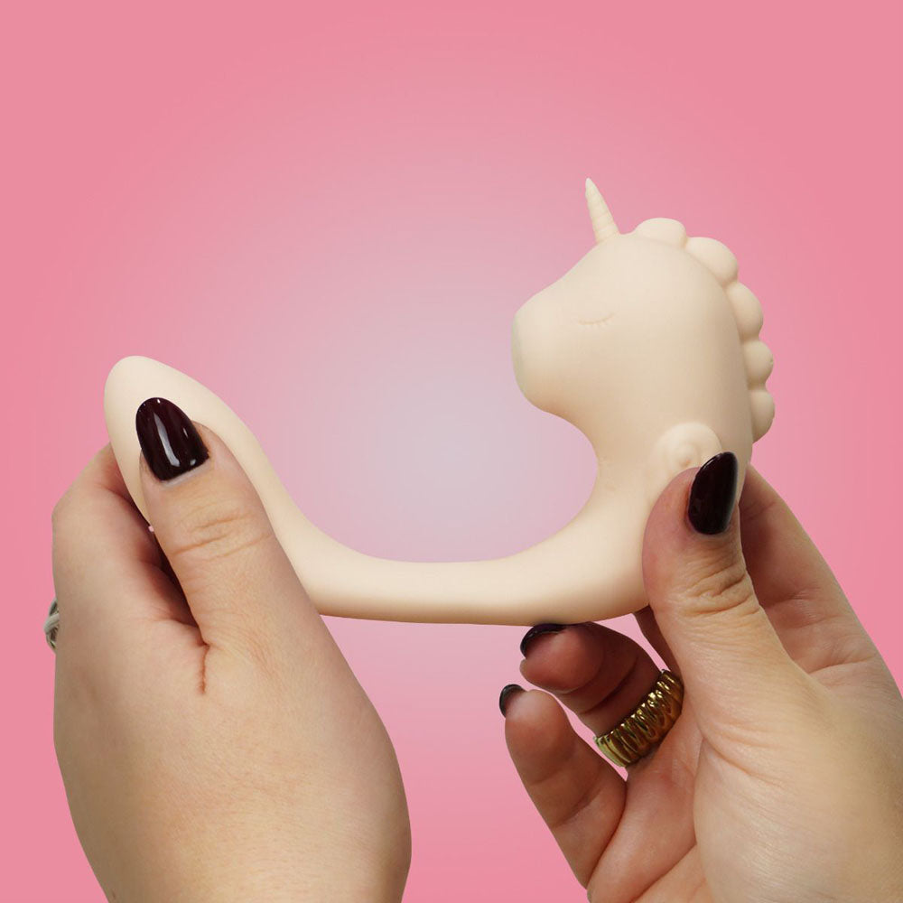 Unihorn - C Horse - Coral Throb - Coral USB Rechargeable Dual Unicorn Vibrator - Hush Store Sydney 