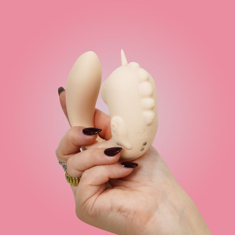 Unihorn - C Horse - Coral Throb - Coral USB Rechargeable Dual Unicorn Vibrator - Hush Store Sydney 