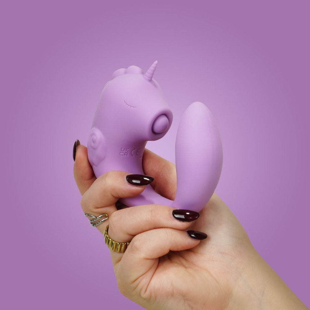 Unihorn - C Horse - Marina Lilac - Lilac USB Rechargeable Dual Unicorn Vibrator - Hush Store Sydney 