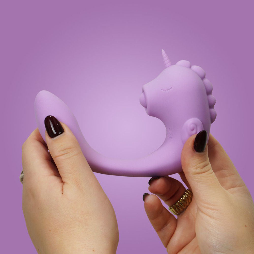 Unihorn - C Horse - Marina Lilac - Lilac USB Rechargeable Dual Unicorn Vibrator - Hush Store Sydney 