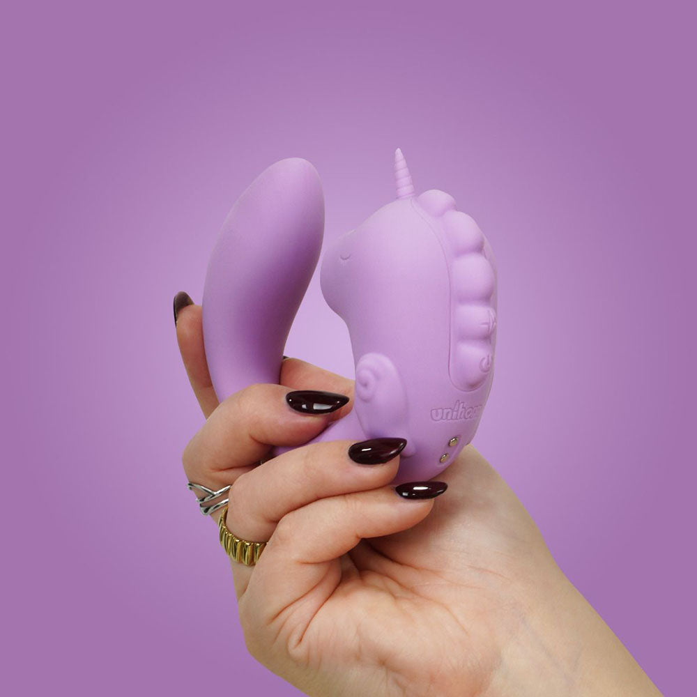 Unihorn - C Horse - Marina Lilac - Lilac USB Rechargeable Dual Unicorn Vibrator - Hush Store Sydney 