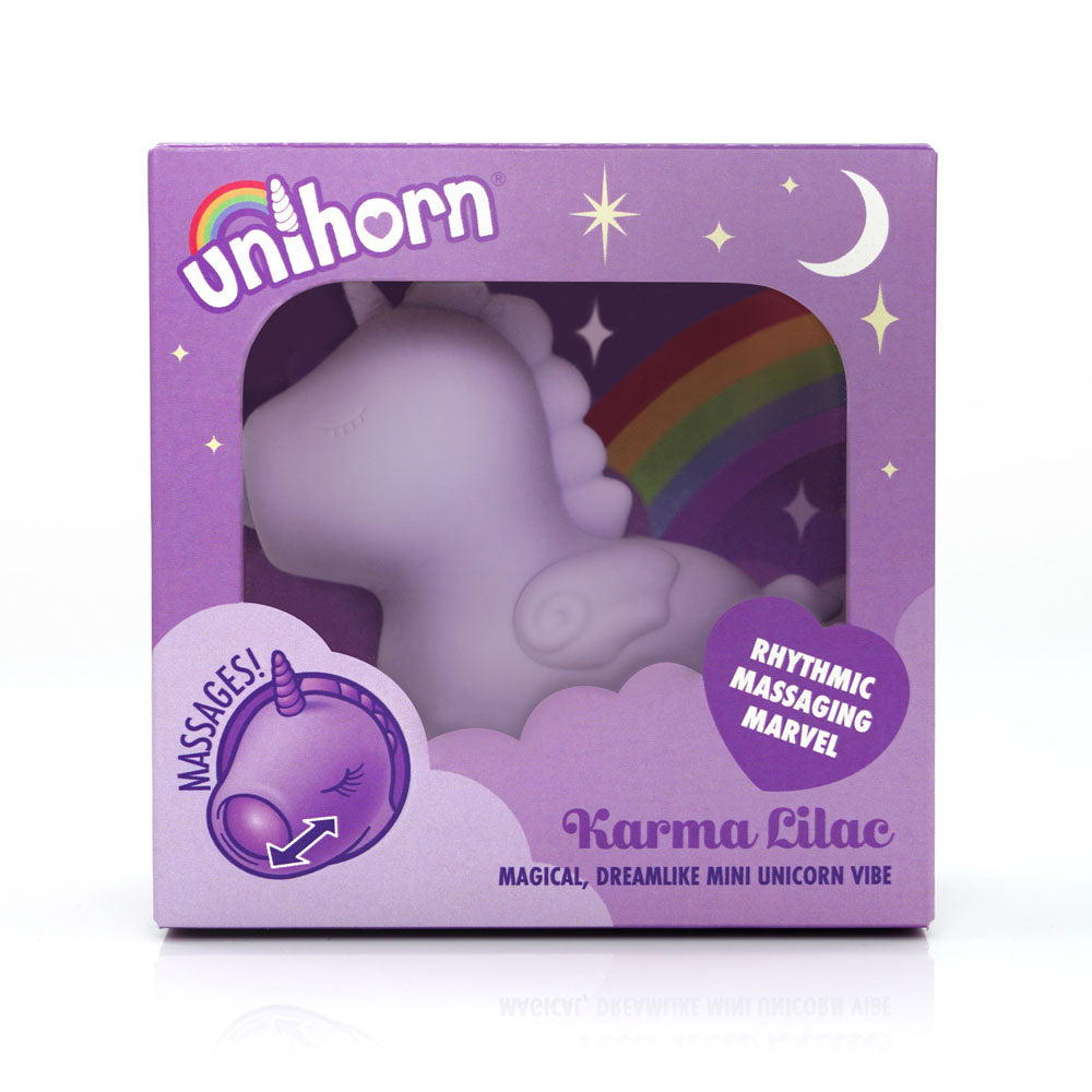 Unihorn - Karma Lilac - Lilac USB Rechargeable Flicking Stimulator - Hush Store Sydney 