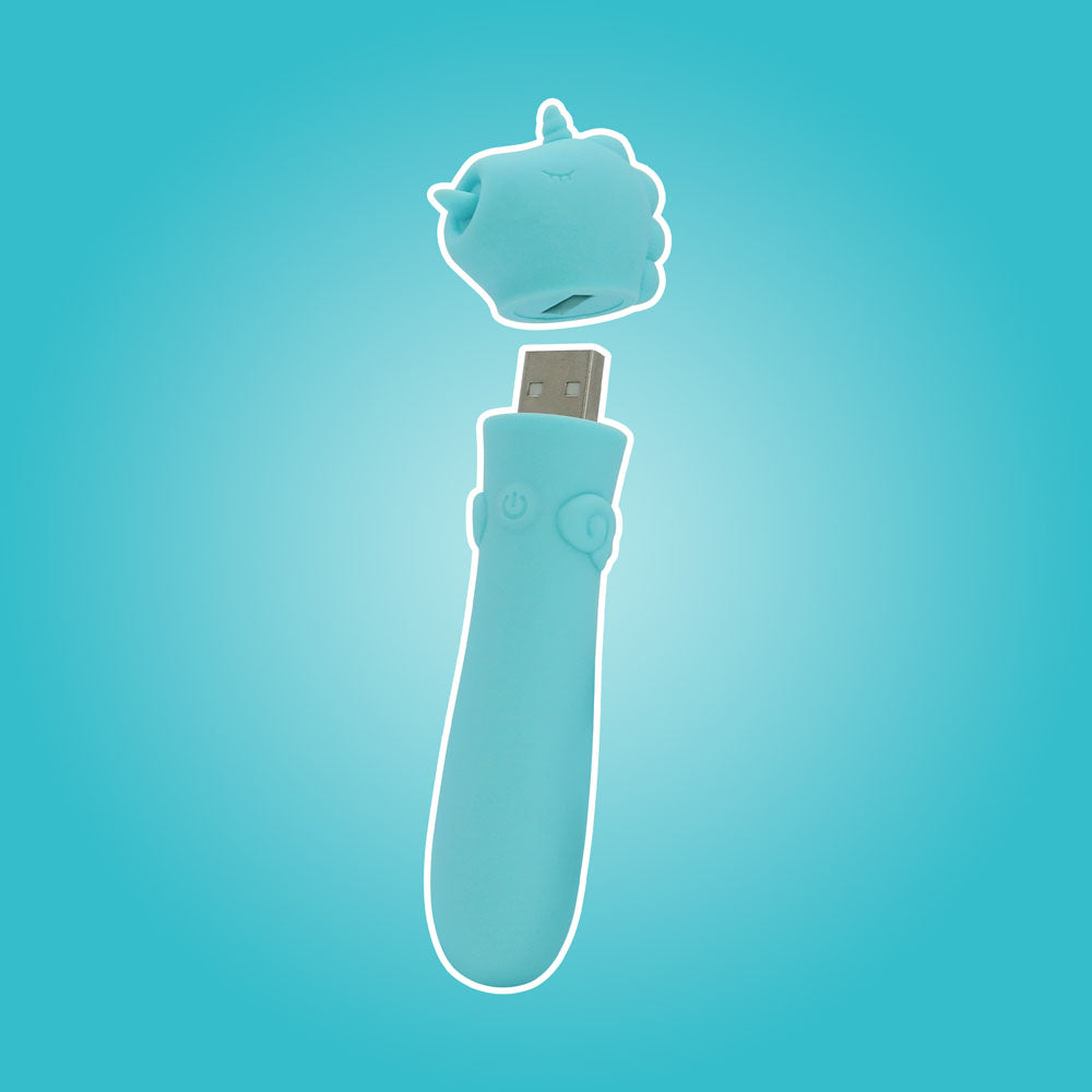 Unihorn - USB Bullet - Mount'n Peak - Teal USB Rechargeable Vibrating Bullet