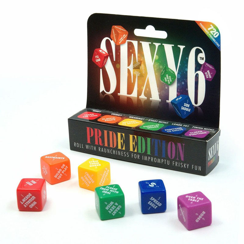 Sexy 6 - Pride Edition - Couples Dice Game - Hush Store Sydney 