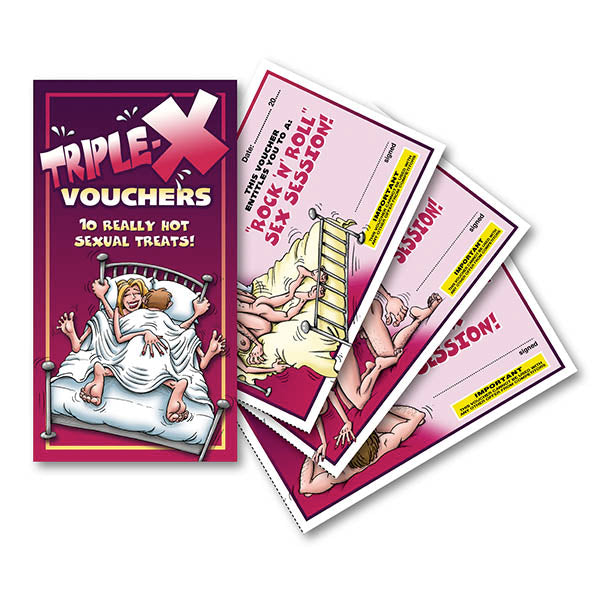 Triple-X Vouchers - Set of 10 Vouchers - Hush Store Sydney 