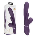 VIVE Ena - Purple - Purple 25 cm USB Rechargeable Thrusting Vibrator with Air Wave Stimulator - Hush Store Sydney 