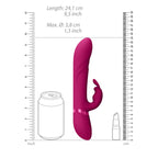 VIVE Nari - Pink - Pink 24.1 cm USB Rechargeable Rabbit Vibrator