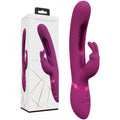 VIVE Mika - Pink - Pink 23.2 cm USB Rechargeable Rabbit Vibrator with Flapping Shaft - Hush Store Sydney 