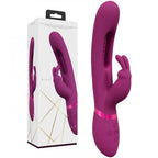 VIVE Mika - Pink - Pink 23.2 cm USB Rechargeable Rabbit Vibrator with Flapping Shaft - Hush Store Sydney 