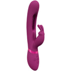 VIVE Mika - Pink - Pink 23.2 cm USB Rechargeable Rabbit Vibrator with Flapping Shaft - Hush Store Sydney 