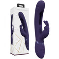 VIVE Mika - Purple - Purple 23.2 cm USB Rechargeable Rabbit Vibrator with Flapping Shaft - Hush Store Sydney 