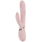 VIVE Fronda - Pink - Pink 25 cm USB Rechargeable Tapping Rabbit Vibrator