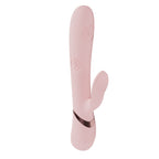 VIVE Fronda - Pink - Pink 25 cm USB Rechargeable Tapping Rabbit Vibrator
