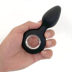 VERS Rechargeable Silicone Plug Vibe - Black 12.5 cm USB Rechargeable Vibrating Butt Plug - Hush Store Sydney 