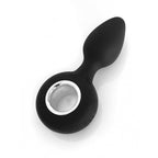 VERS Rechargeable Silicone Plug Vibe - Black 12.5 cm USB Rechargeable Vibrating Butt Plug - Hush Store Sydney 