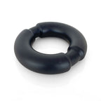VERS Liquid Silicone Weighted Steel Core C-Ring - Black Cock Ring with Steel Core - Hush Store Sydney 