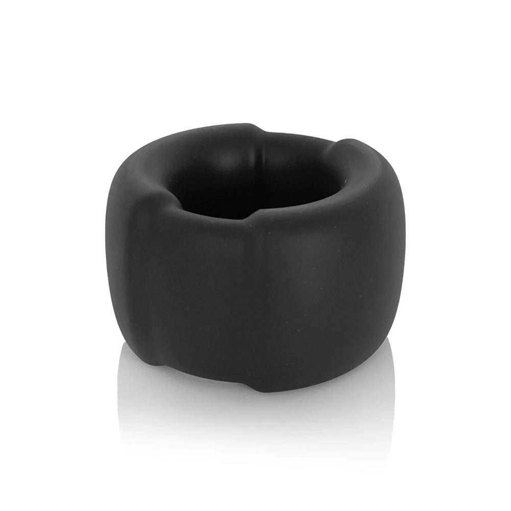 VERS Liquid Silicone Weight Steel Core Ball Stretcher - Black Ball Stretcher Ring with Steel Core - Hush Store Sydney 